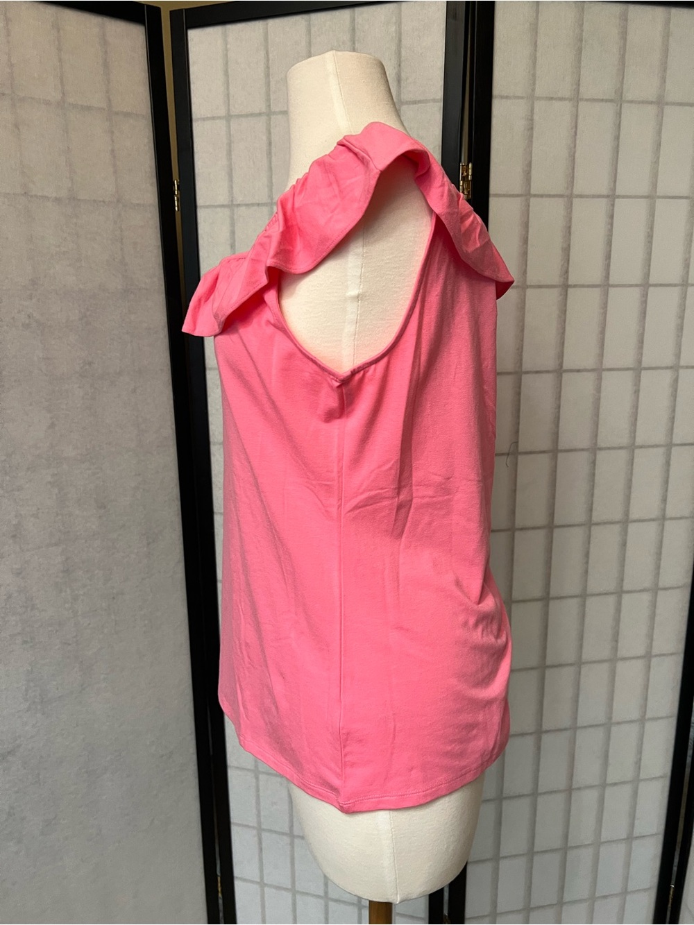 Talbots Coral Ruffle Tank - Picture 3 of 7